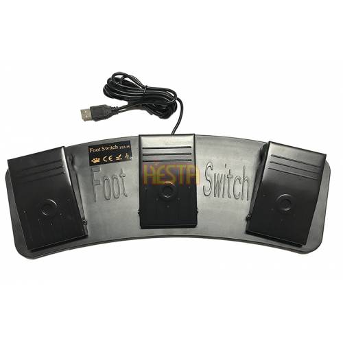FS-3 USB Triple Foot Switch Pedal – metal