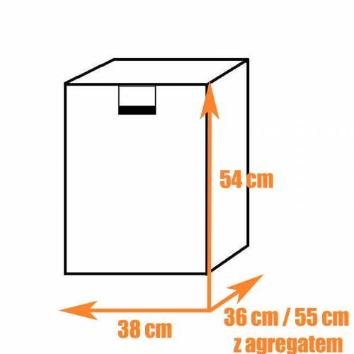 Absorption Freestanding white fridge DOMETIC RF62 12V 230V gas - P.U.H.  HESTA