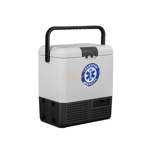 Medical refrigerator 15L for the transport of vaccines, blood, growth hormone, drugs for 12v 230v with battery, heater
